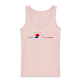 Ce débardeur léger et doux au toucher sera votre partenaire idéal et se mariera avec vos nombreuses tenues. Ses fines bretelles et sa coupe droite ajustée vous procureront un confort durable. Motif : Vagues intégré dans le logo Black SunSet Hossegor