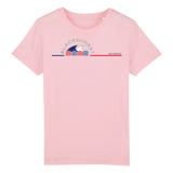 Tee-shirt Enfant Bio Black SunSet Biarritz "Tentes Plage"