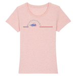Tee-shirt Femme Bio Black SunSet "Vélo Surf"