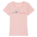 Tee-shirt Femme Bio Black SunSet "Vélo Surf"