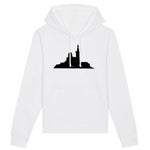Sweat-shirt Bio à Capuche Black SunSet Blanc "Bonne Mère" Collection B&W