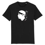 Tee-shirt Bio Black SunSet Noir "Corsica" Collection B&W