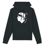 Sweat-shirt Bio à Capuche Black SunSet Noir "Corsica" Collection B&W