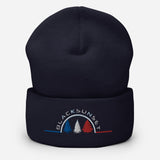 Bonnet à Revers Brodé Black SunSet "Sapins"