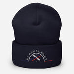 Bonnet à Revers Brodé Black SunSet "Ski Snow"