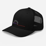 Casquette Brodée Trucker Black SunSet "La Sardine Bleue"