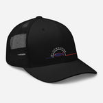 Casquette Brodée Trucker Black SunSet "La Sardine Bleue"