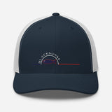 Casquette Brodée Trucker Black SunSet "La Sardine Bleue"