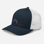 Casquette Brodée Trucker Black SunSet "La Sardine Bleue"