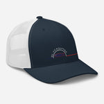 Casquette Brodée Trucker Black SunSet "La Sardine Bleue"