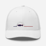 Casquette Brodée Trucker Black SunSet "La Sardine Bleue"